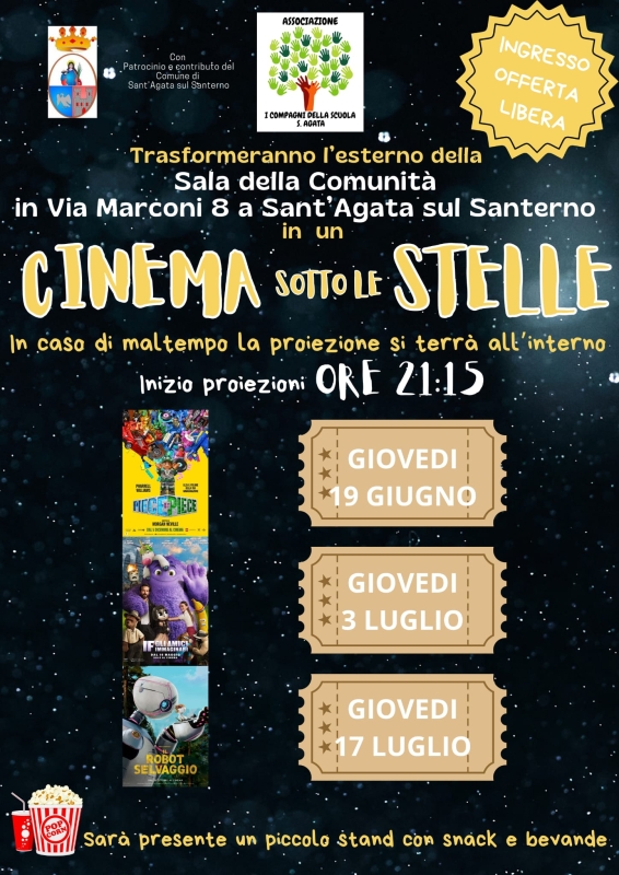 Cinema sotto le stelle a Sant'Agata sul Santerno